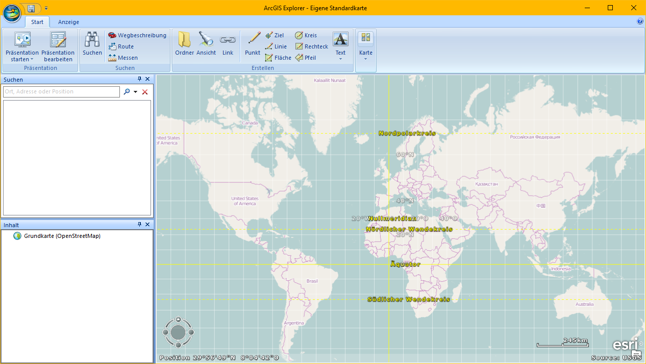 ArcGIS Explorer Desktop - Start